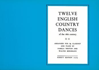 12 english Country Dances for clarinet and piano 