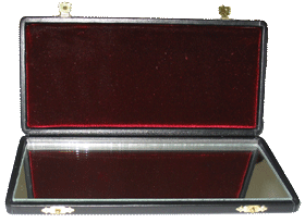 Case for 12 clarinet reeds (with mirror, leather) 