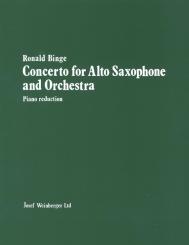 Binge, Ronald: Concerto for alto saxophone and orchestra for alto saxophone and piano 