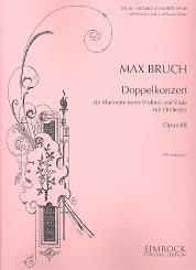 Bruch, Max: Doppelkonzert op.88 für Klarinette (Violine), Viola und Orchester, für Klarinette und Klavier 