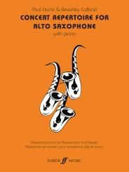 Concert Repertoire for alto saxophone and piano 