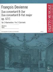 Devienne, Francois: Duo concertant Nr.1 für 2 Klarinetten, Stimmen 