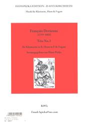 Devienne, Francois: Trio d-Moll Nr.3 für Klarinette, Horn und Fagott, Stimmen 