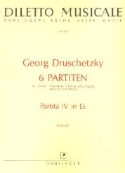 Druschetzky, Georg: Partita Es-Dur Nr.4 für 2 Oboen, 2 Klarinetten, 2 Hörner und 2 Fagotte, Stimmen 