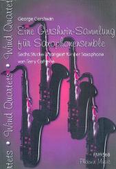 Gershwin, George: Eine Gershwin-Sammlung für 4 Saxophone (Ensemble), Partitur und Stimmen 