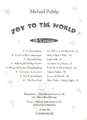 Joy to the World Bb-Version für Singstimme / Melodieinstr. in Bb, mit Akkordbezifferung 