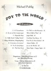 Joy to the World Eb-Version für Singstimme / Melodieinstrument, in Eb mit Akkordbezifferung 