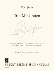 Juon, Paul: Trio-Miniaturen für Klarinette, Violoncello und Klavier, Stimmen 