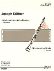 Küffner, Joseph: 24 leichte instruktive Duette op.200 für 2 Klarinetten, Spielpartitur 