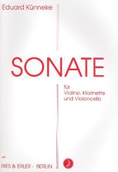 Künneke, Eduard: Sonate für Violine, Klarinette und Violoncello, Partitur und Stimmen 