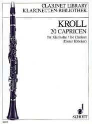 Kroll, Karl: 20 Capricen für Klarinette solo  