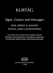 Kurtág, György: Signs, Games and Messages für Klarinette/Bassklarinette/Kontrabassklarinette 