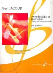 Lacour, Guy: 50 études faciles et progressives vol.1 pour saxophone 