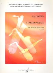 Lacour, Guy: Chanson modale pour saxophone alto ou ténor et piano 