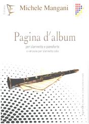 Mangani, Michele: Pagina d'album + Audio Download für Klarinette und Klavier 