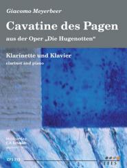 Meyerbeer, Giacomo: Cavatine des Pagen aus 'Die Hugenotten' für Klarinette und Klavier 