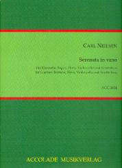 Nielsen, Carl: Serenata in vano für Klarinette, Fagott, Horn, Violoncello und Kontrabass, Partitur und Stimmen 