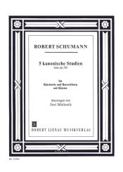 Schumann, Robert: 5 kanonische Studien aus op.56 für Klarinette, Bassetthorn und Klavier 