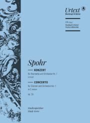 Spohr, Louis: Klarinettenkonzert Nr.1 c-moll op.26 für Klarinette und Orchester, Studienpartitur 