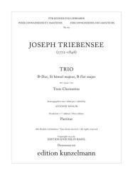 Triebensee, Joseph: Trio B-Dur für 3 Klarinetten, Partitur 