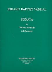 Vanhal, Johann Baptist (Krtitel): Sonate B-Dur für Klarinette und Klavier 