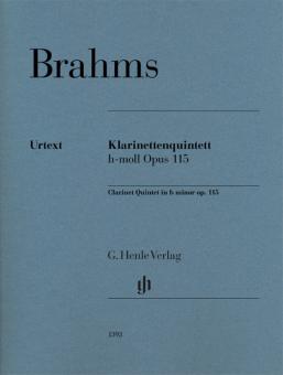 Brahms, Johannes: Klarinettenquintett h-moll op.115 für Klarinette (A) (Viola), 2 Violinen, Viola und Violoncello, Stimmensatz 